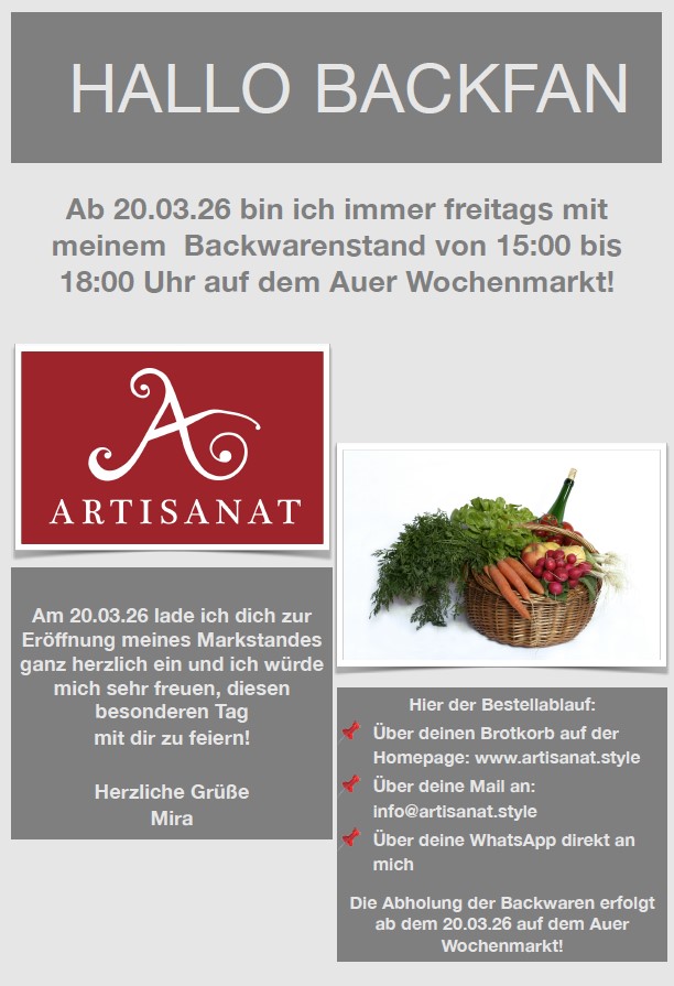 Flyer Auer Wochenmarkt Flyer Auer Wochenmarkt